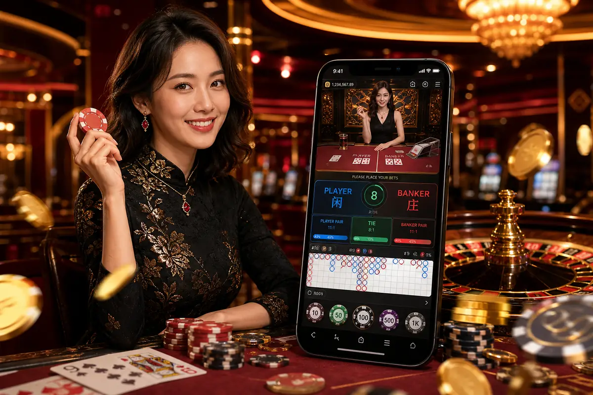 mm98 Baccarat Table ဂိမ်းကစားခြင်း